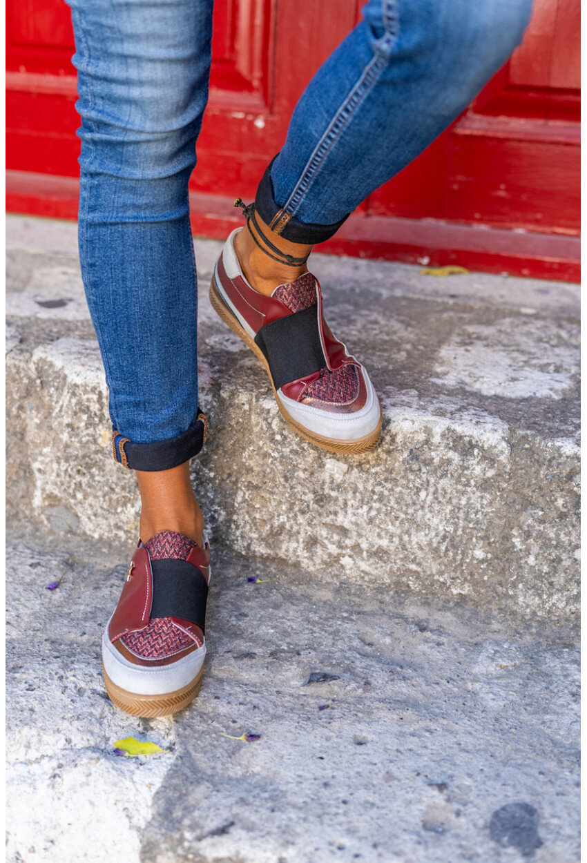 Guki35 Kadın Bordo Günlük Rahat Vegan Lotus Sneaker Gk-Spica052