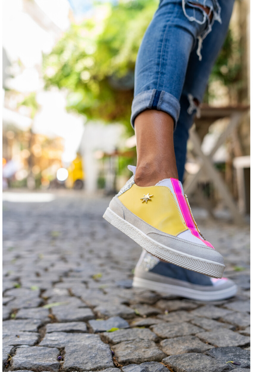 Guki35 Kadın Multi Günlük Rahat Vegan Cheerful Sneaker Gk-Rigel048