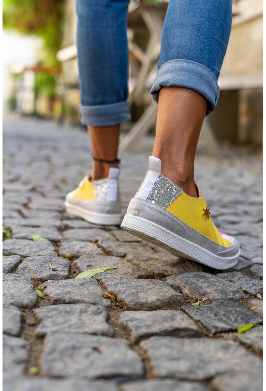 Guki35 Kadın Multi Günlük Rahat Vegan Cheerful Sneaker Gk-Rigel048