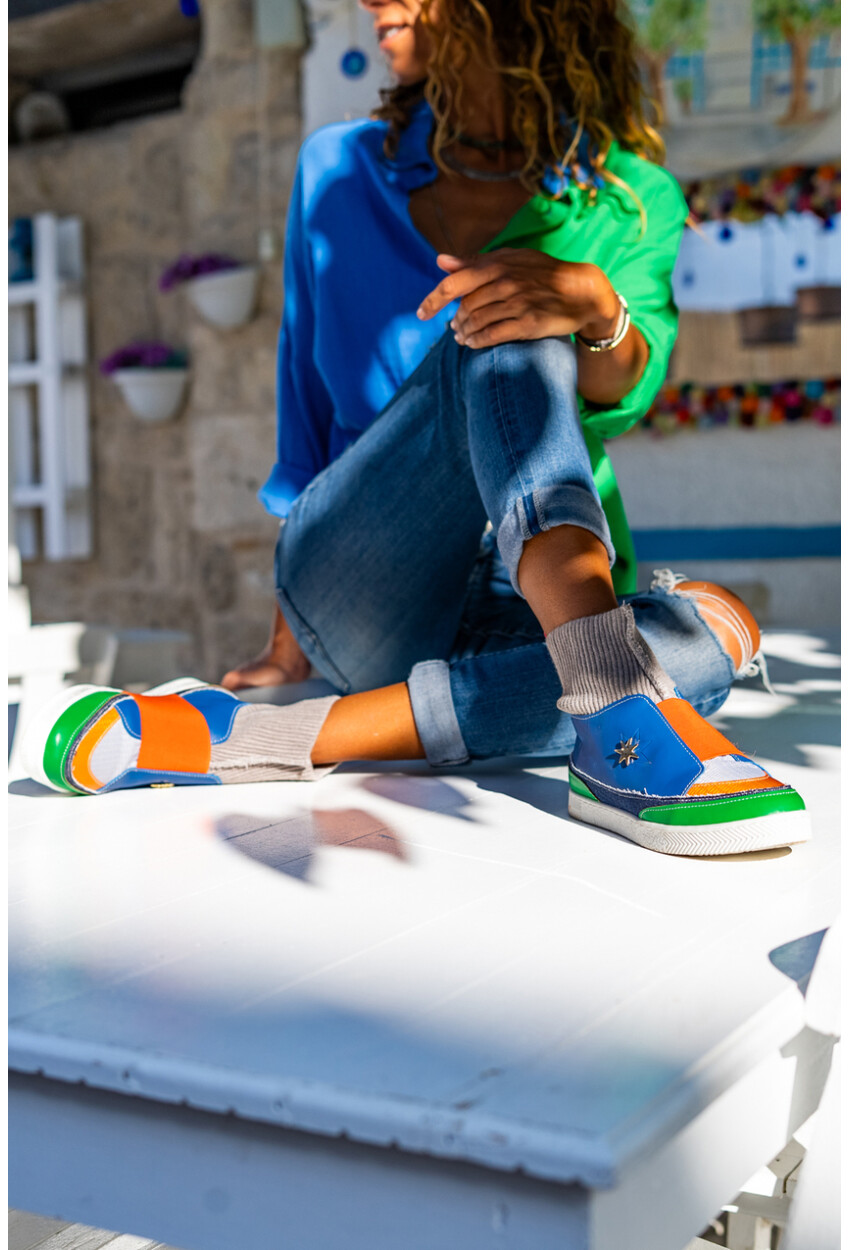 Guki35 Kadın Multi Günlük Rahat Vegan Enthusiasm High Top Sneaker Gk-Venüs062