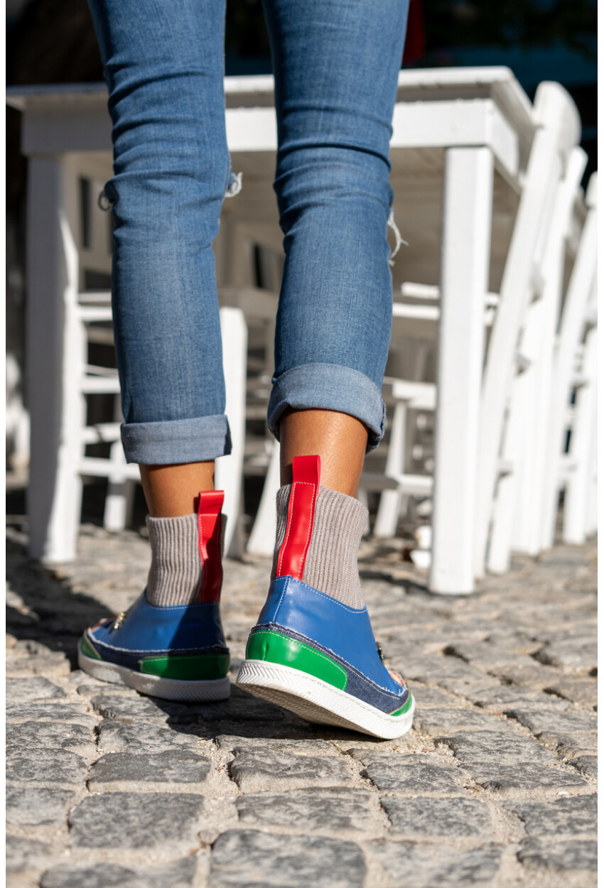Guki35 Kadın Multi Günlük Rahat Vegan Enthusiasm High Top Sneaker Gk-Venüs062