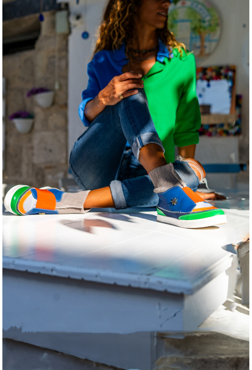 Guki35 Kadın Multi Günlük Rahat Vegan Enthusiasm High Top Sneaker Gk-Venüs062