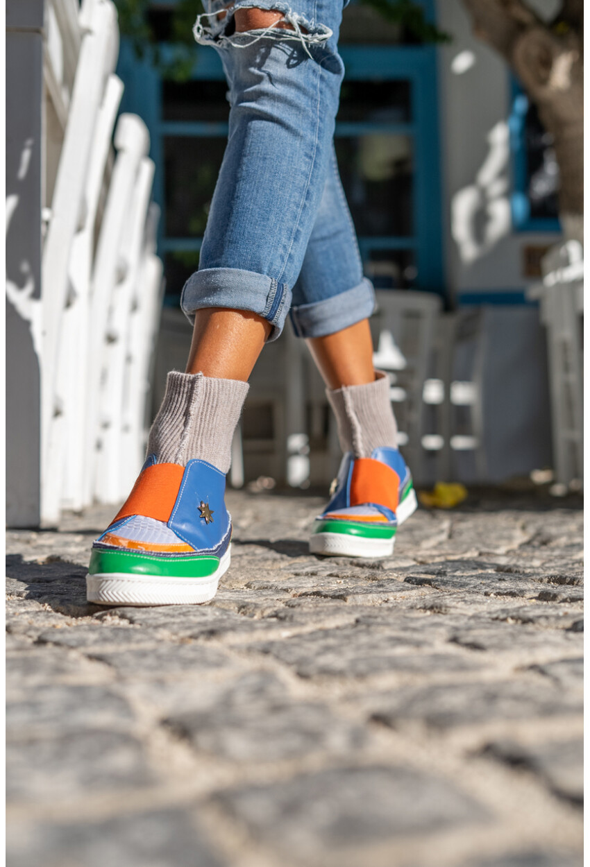 Guki35 Kadın Multi Günlük Rahat Vegan Enthusiasm High Top Sneaker Gk-Venüs062