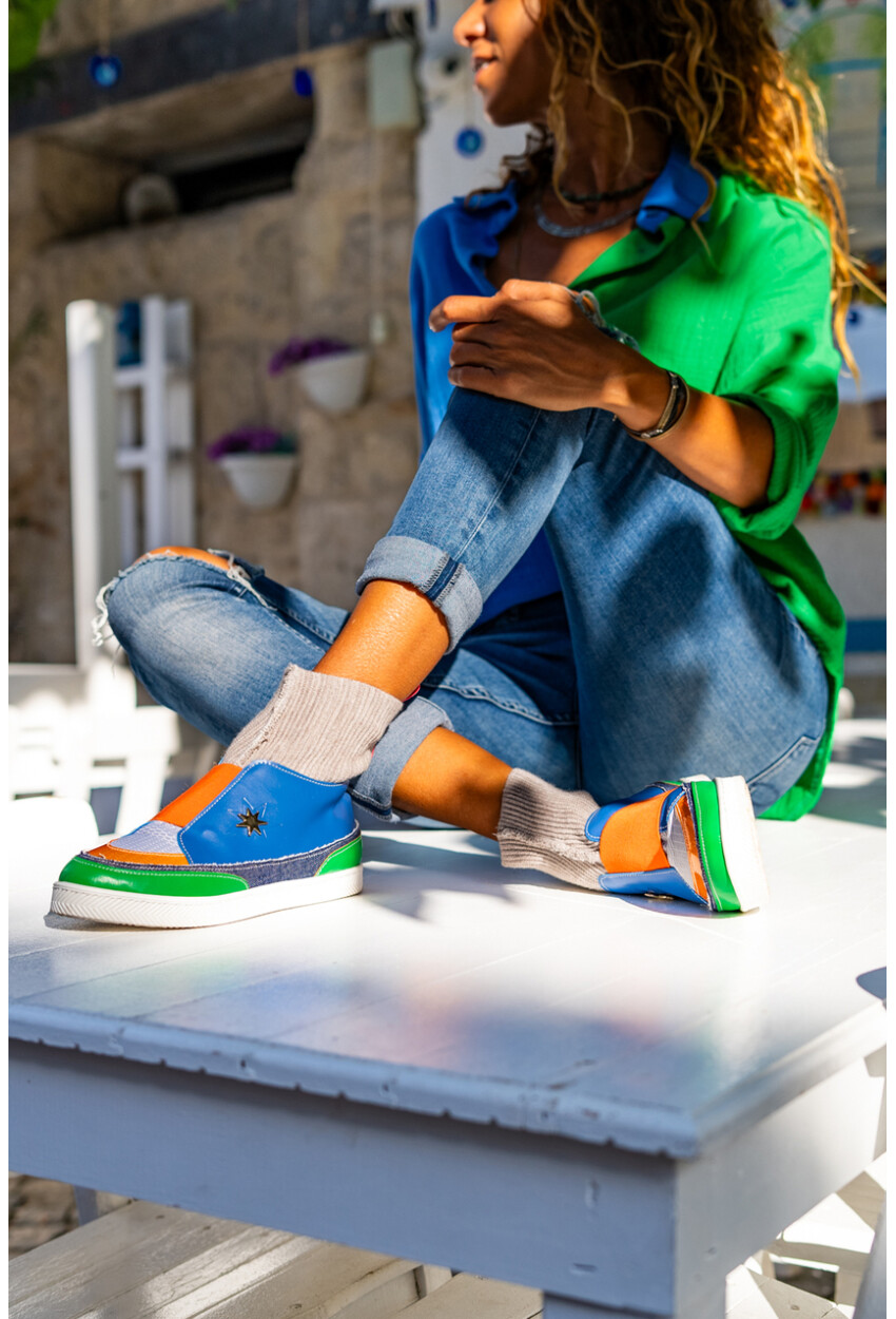 Guki35 Kadın Multi Günlük Rahat Vegan Enthusiasm High Top Sneaker Gk-Venüs062