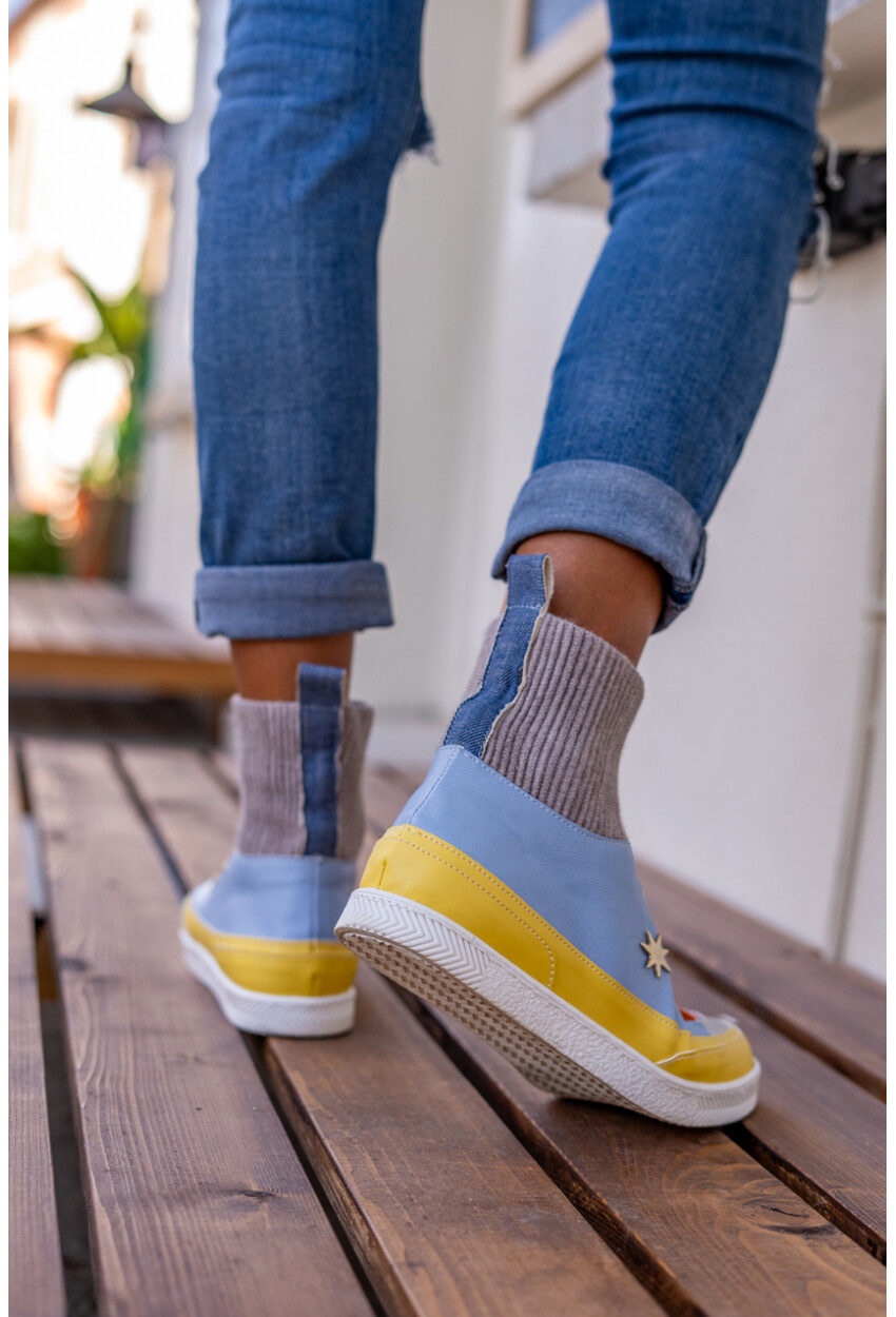 Guki35 Kadın Multi Günlük Rahat Vegan Liveful High Top Sneaker Gk-Venüs060