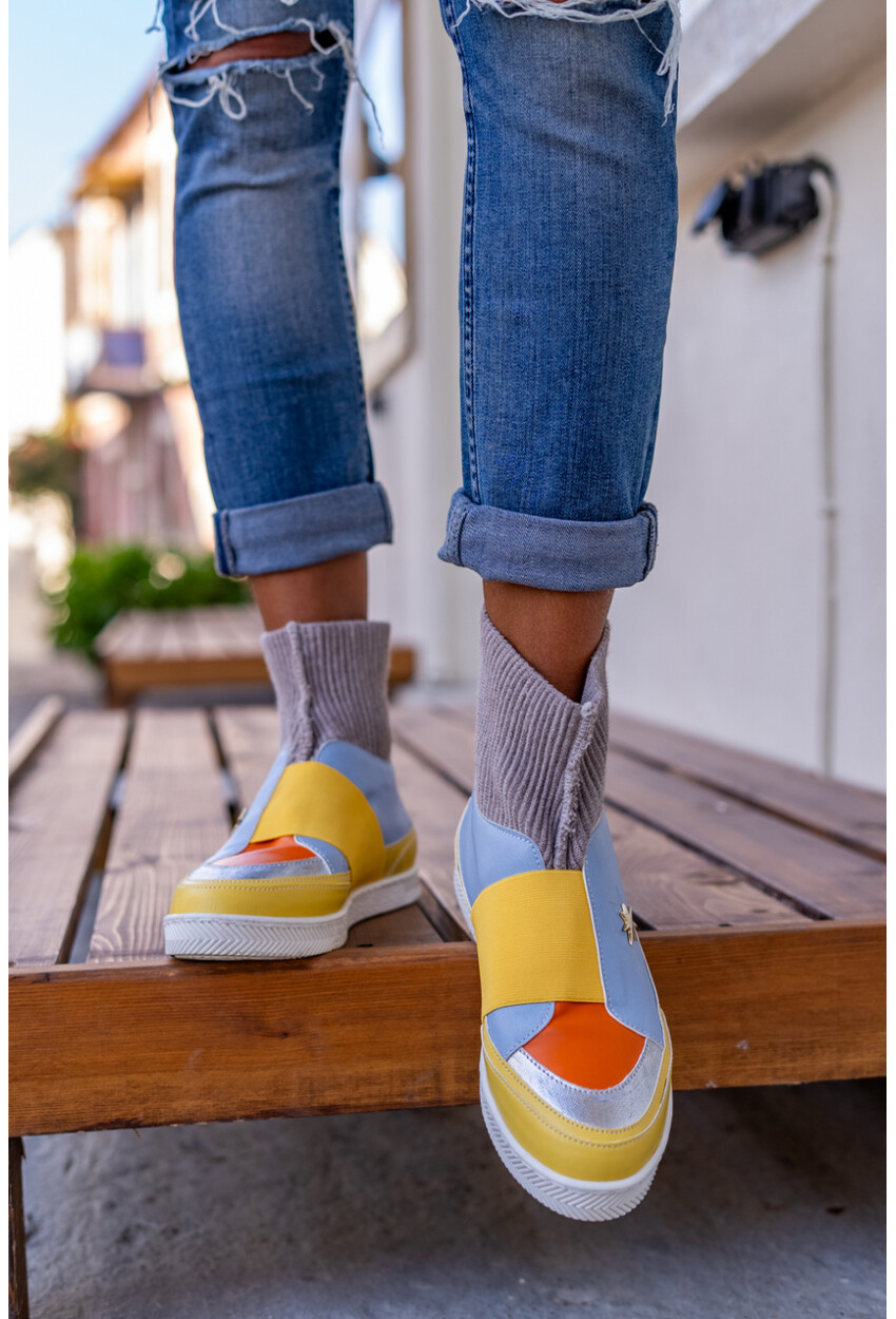 Guki35 Kadın Multi Günlük Rahat Vegan Liveful High Top Sneaker Gk-Venüs060