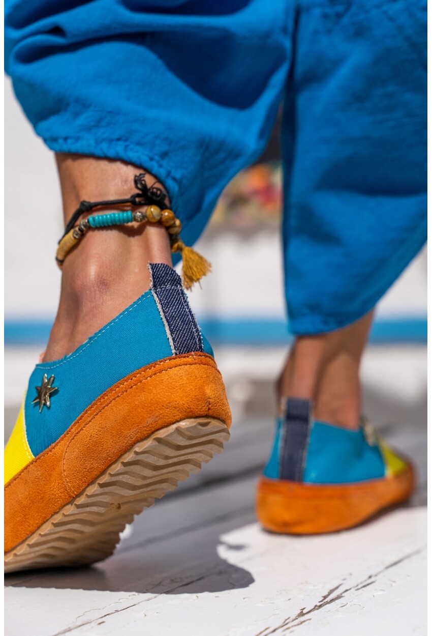 Guki35 Kadın Multi Günlük Rahat Vegan Rainbow Sneaker