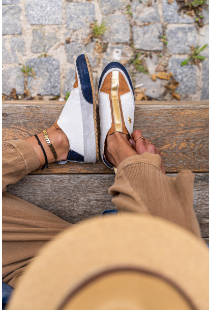 Guki35 Kadın Beyaz Günlük Rahat Vegan Creativity Sneaker