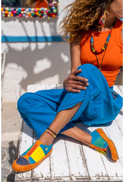 Guki35 Kadın Multi Günlük Rahat Vegan Rainbow Sneaker