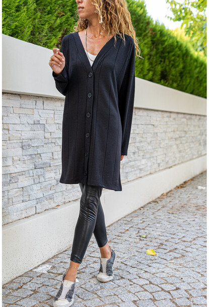 Women's thin sales black cardigan