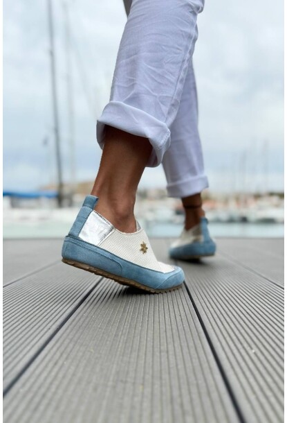 Guki35 Kadın Beyaz Günlük Rahat Vegan Fly Sneaker