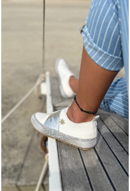 Guki35 Kadın Beyaz Günlük Rahat Vegan Pure Sneaker