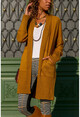 Womens Camel Double Pocket Cardigan GK-CCK74000