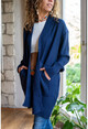 Womens Navy Blue Double Pocket Cardigan GK-CCK74000