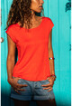 Kadın Mercan Sırtı Çapraz T-Shirt GK-CCK58013