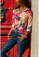 Kadın Multi Çiçekli Gömlek BST30kT4011-1750