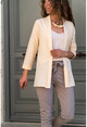 Womens Powder Collar Layered Crepe Jacket BST2178