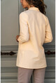 Womens Powder Collar Layered Crepe Jacket BST2178