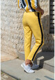 Womens Yellow Side Stripe Pencil Pants BST2209