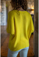 Womens Yellow Bat Sleeve Thessaloniki Thin Knitted Sweater GK-CCK76051
