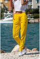 Womens Yellow Ripped Sweatpants GK-YS203