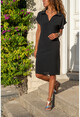 Womens Black Polo Neck Airobin Dress GK-BST2883