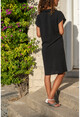 Womens Black Polo Neck Airobin Dress GK-BST2883