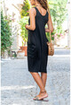 Kadın Siyah Salaş Cepli Elbise GK-CCK58059