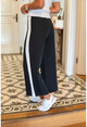 Womens Black Side Striped Trousers BST30k2131