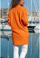 Womens Orange Double Pocket Cardigan GK-CCK74000