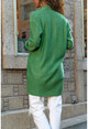 Womens Green Double Pocket Cardigan GK-CCK74000