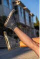 Guki35 Kadın Siyah Günlük Rahat Vegan Solution High Top Sneaker Gk-Leporis010