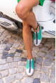 Guki35 Kadın Yeşil Günlük Rahat Vegan İnfinite Sneaker Gk-Rigel021