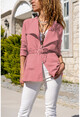 Womens Rose Dried Pocket Shawl Collar Jacket GK-BST2822