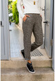 Womens Khaki Waist Elastic Waist Pocket Loose Wool Sweatpants GK-BST2989