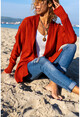 Womens Tile Double Pocket Cardigan GK-CCK74000