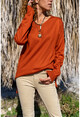 Womens Tile V-Neck Basic Sweater GK-CCKYN1001