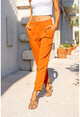 Womens Tile High Waist Pocket Pleated Double Leg Pants Bst3173