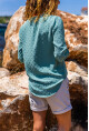 Kadın Mint Yakası Yırtmaçlı Krep Bluz Gk-Bst2841