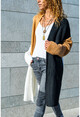 Womens Multi Soft Textured Color Block Loose Cardigan CCK5114