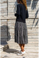 Womens Black Underpants Overskirt Sweatshirt Dress GK-TD2015