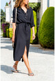 Womens Black Long Shirt Dress GK-BSTT4011-1490