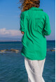 Kadın Yeşil Tek Cep Gömlek 1St13