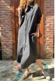 Kadın Siyah Poplin Uzun Cepli Gömlek Elbise BST700-3555