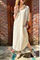 Kadın Taş Poplin Uzun Cepli Gömlek Elbise BST700-3555